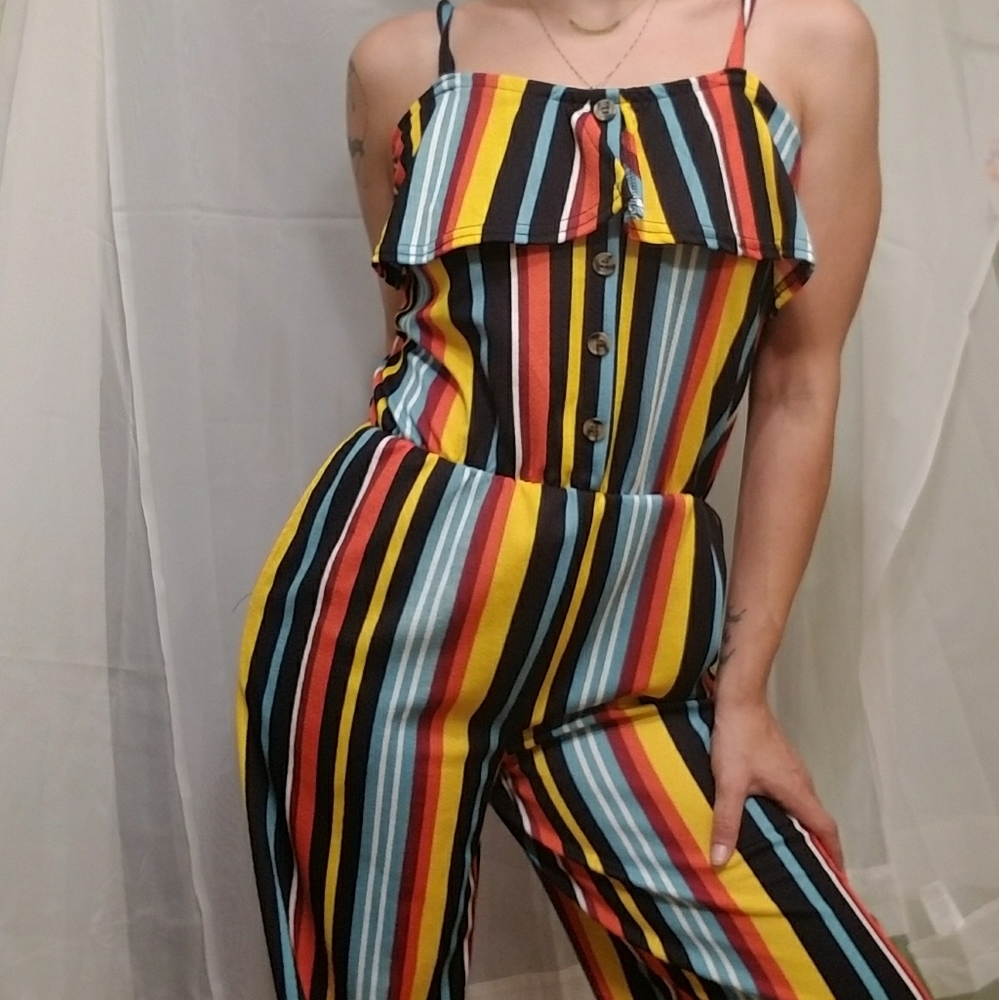 Candy Stripe Women's Jumpsuit
